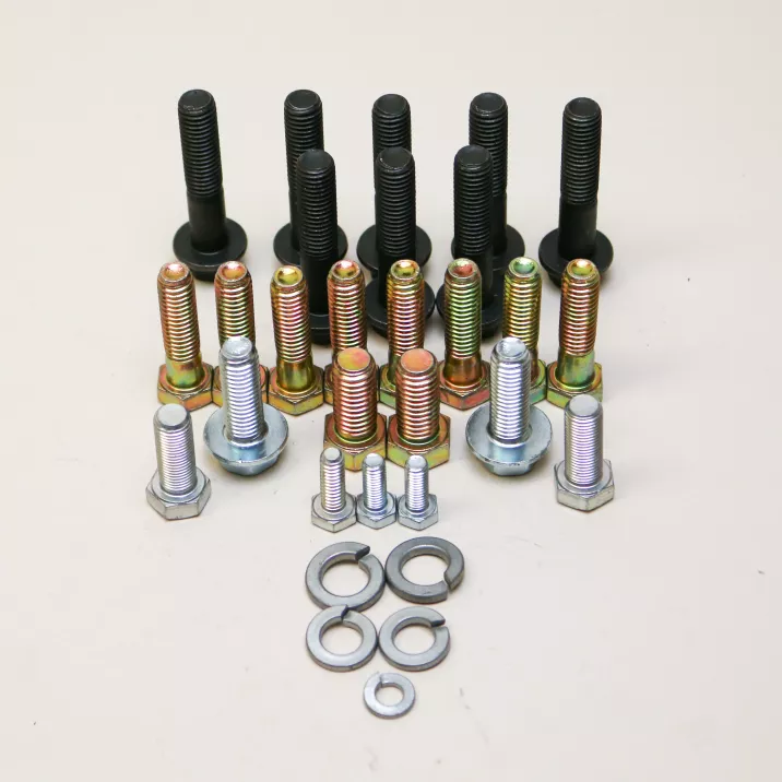 Install Hardware Kit, Chevy Early LT Engine, LS & LT T56, to OE Alum Bell